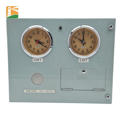 Vintage Seiko QC-6M3 dual-dial ship master clock